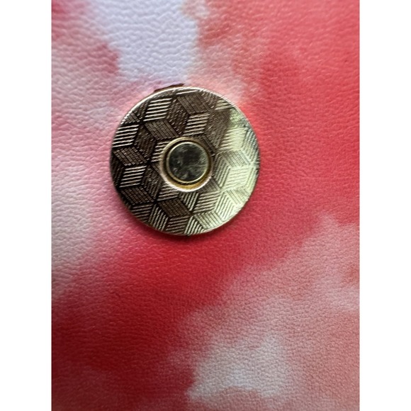 NY New York Rainbow Tie Dye Pink Rhinestone Shoulder Strap Chain Purse Handbag - Picture 8 of 11